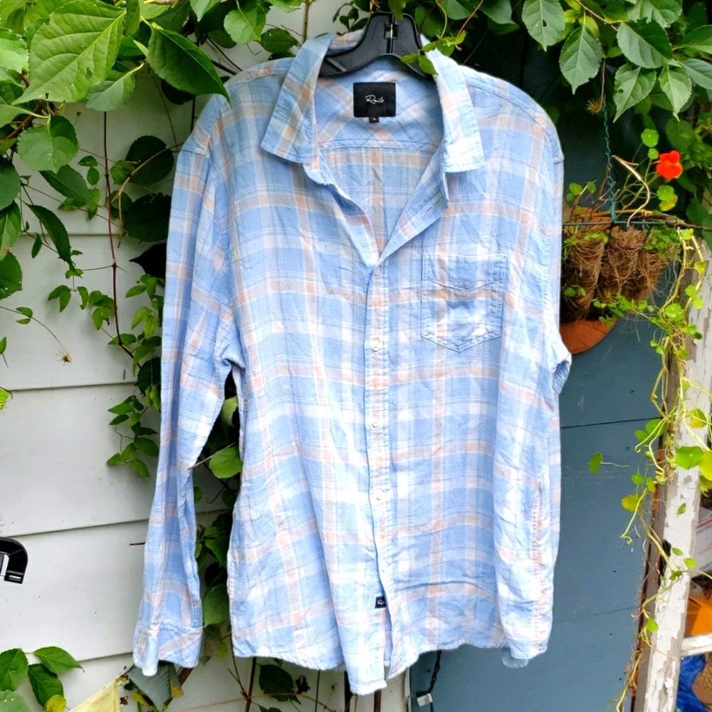 Rails Wyatt Relaxed Fit Plaid Button-Up Shirt 100… - image 2